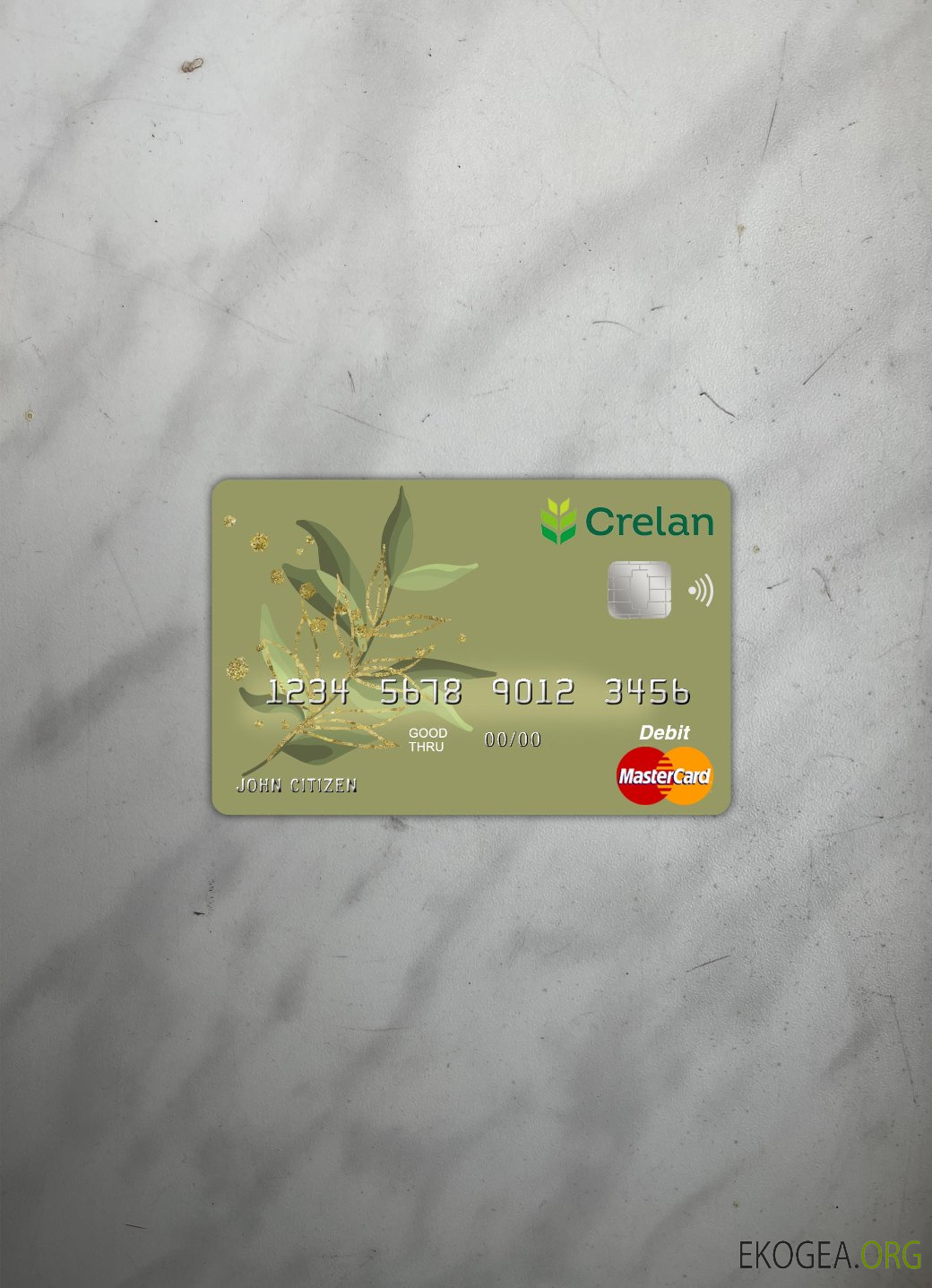 Belgique Crelan master card photolook recto